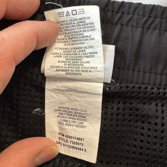 Speedo Men's Small Elastic Waist Swim Trunk Bottoms Pull On Mesh Lined Black - Picture 7 of 14